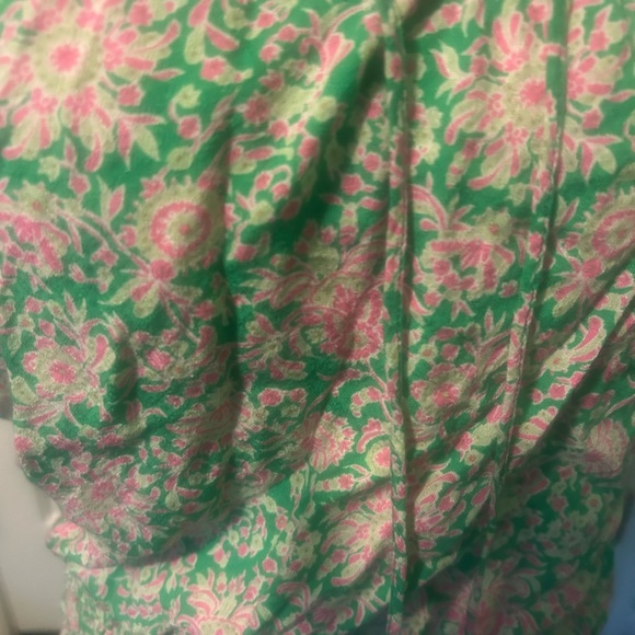 Rose & Olive Green and Pink Floral Tank Top - Picture 3 of 4